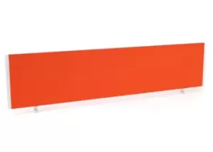 Image of Impulse/Evolve Plus Bench Screen 1800 Bespoke Tabasco Orange White Frame