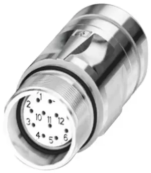 Image of Phoenix Contact Cable Mount Connector, 12 Contacts, M23 Connector