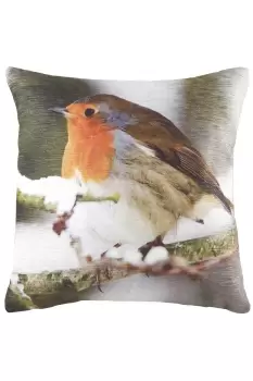 Image of Photo Robin Printed Cushion