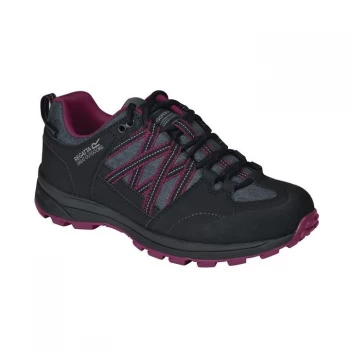 image of Regatta Lady Samaris Low II Waterproof & Breathable Walkin - Black/Purple