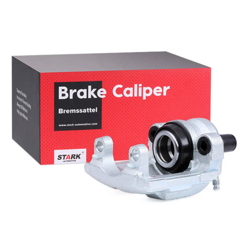 Image of STARK SKBC-0460368 Brake caliper Rear Axle, without holder Grey Cast Iron, Cast Iron Brake Caliper (78)