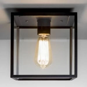 Image of 1 Light Outdoor Ceiling Light Black, E27