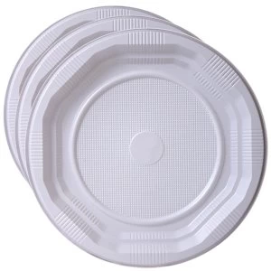 Image of Robert Dyas Essential Housewares Disposable Plastic Plates - 25 Pack