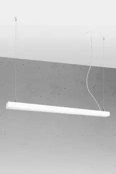 Image of Pinne Integrated LED 115cm Linear Straight Bar Pendant Light White 4000K