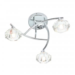 image of Spa Reena 3 Light Bathroom Wall Light Chrome