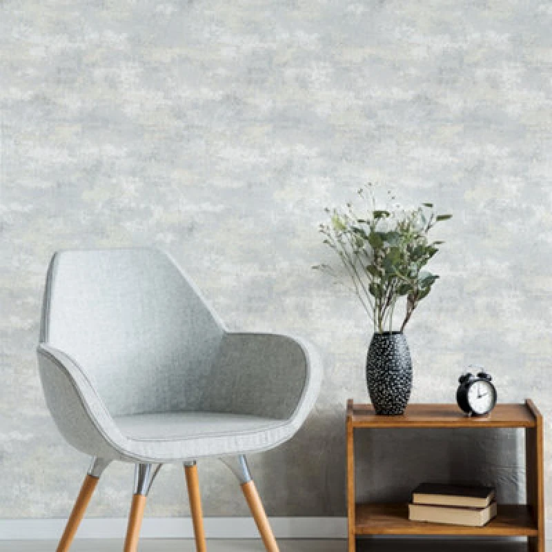 Image of Boutique Boutique Urban Plaster Cream Textured Plain Wallpaper in Grey Size: 10000mm_x_520mm Grey 10000mm_x_520mm Unisex 5011583666731