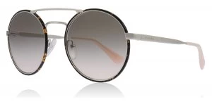 image of Prada PR51SS Sunglasses Silver / Dark Havana 2AU-4K0 54mm