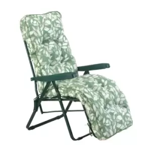 image of Glendale Deluxe Cotswold Leaf Relaxer Chair - Green