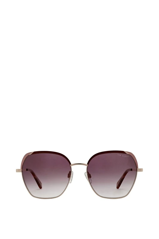 Image of Ted Baker Womens Baye Sunglasses in Rose Gold Rose Gold Female One Size