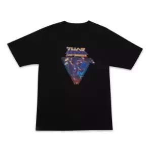 Image of Marvel Thor - Love and Thunder Attack Oversized Heavyweight T-Shirt - Black - XL