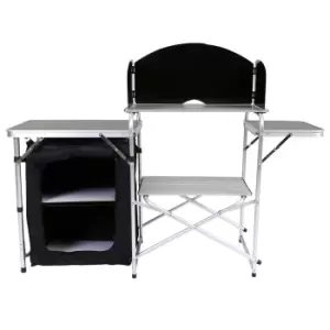 image of Charles Bentley Foldable Camping Storage Unit Black