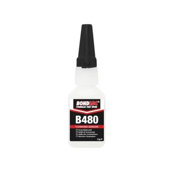 image of Bondloc B480 Black Rubber Toughened Cyanoacrylate Adhesive 20g