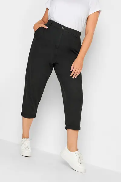 Image of Yours Chino Trousers Black