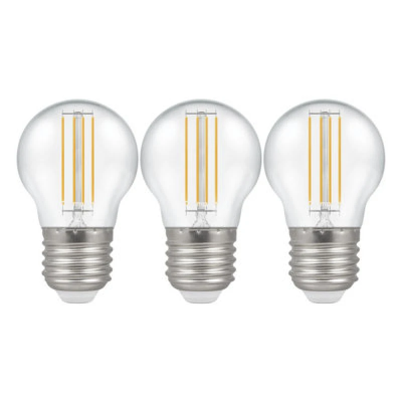 Image of Crompton Lamps LED Golfball 4.2W E27 Filament Warm White Clear (40W Eqv)