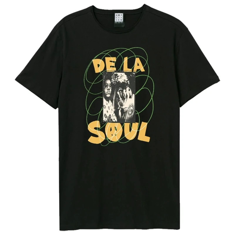Image of Amplified Amplified Men Scribble De La Soul T-Shirt in Black Size: X-Small Black XS Male 5063852067992