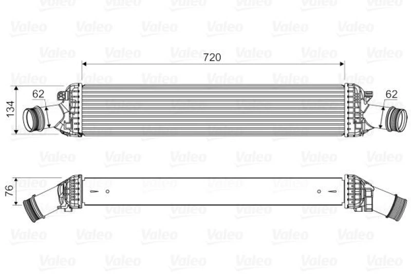 Image of Intercooler VALEO 818654
