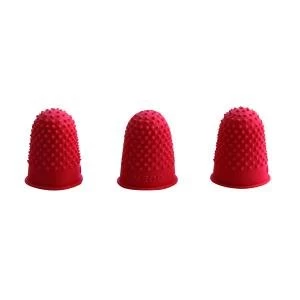 Image of Q-Connect Thimblettes Size 00 Red Pack of 12 KF21507