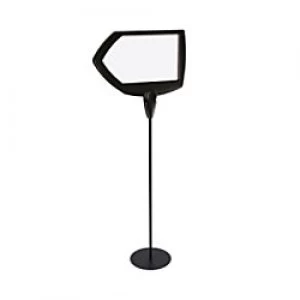 Image of Bi Office Octogonal Safety Floor Sign Magnetic Drywipe Black
