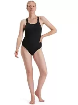 Image of Speedo Eco Endurance+ Kickback Swimsuit - Black, Size 30, Women