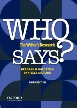 Image of Who Says? by Deborah H Holdstein