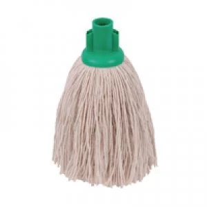 image of 2Work 12oz Twine Rough Socket Mop Green Pack of 10 PJTG1210I