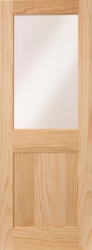 Image of Wickes Tamar External Pine Door Glazed 1 Panel 1981 x 762mm