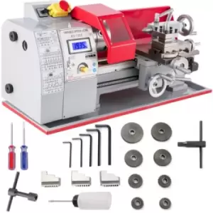 Image of VEVOR Metal Mini Lathe Turning Machine 7"x12" Metalworking 50-2500 RPM Home DIY