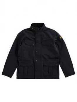 Image of Barbour International Boys Summer Duke Jacket - Black, Size Age: 14-15 Years