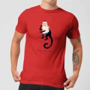Image of Friends Marcel The Monkey Mens T-Shirt - Red - L