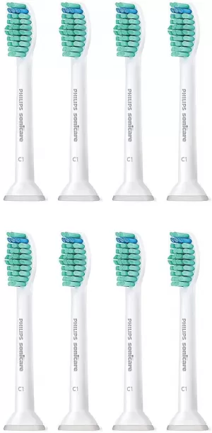 Philips Sonicare ProResults St &ard HX6018/07 Replacement Heads White Toothbrush 8Pcs