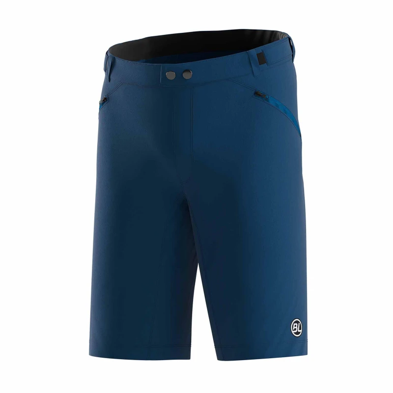 Image of Bicycle Line Mens Ostiglia 2 Baggy UPF 50+ Knee Length Zip Pockets MTB Shorts Blue male Small