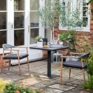 Image of Tulle 2 Seater Bistro Set Grey