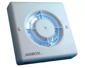 Image of Manrose XF100TP 100mm Axial Extractor Fan with Timer & Pullcord