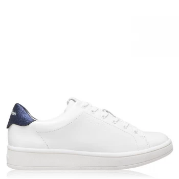 Image of Calvin Klein Symbella Low Top Trainers Ladies - White+Indigo