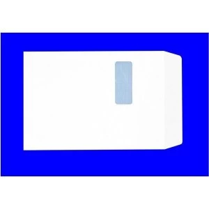 Image of 5 Star C4 Peel and Seal Pocket Window Envelopes 100gsm White Pack of 250 Envelopes
