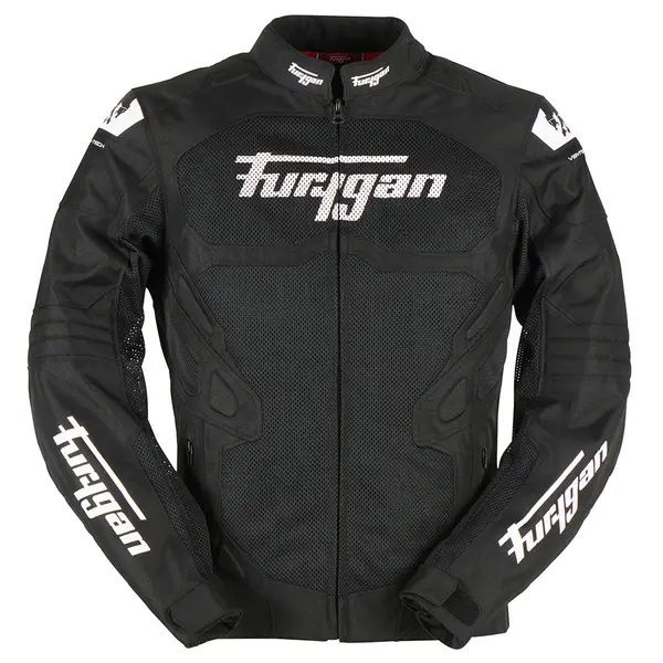 Image of Furygan Atom Vented Evo Jacket Black White S