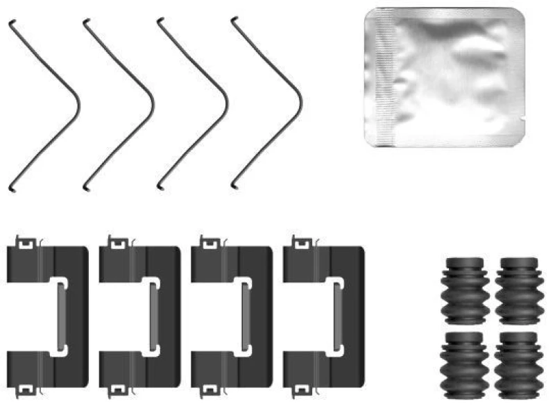 Image of Brake pad fitting kit TEXTAR 82560600