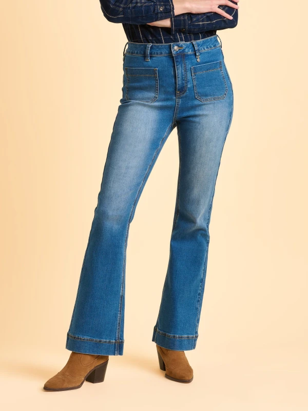 Image of Brakeburn Womens Lumi Jean in Blue Size: 18 Blue Female 18