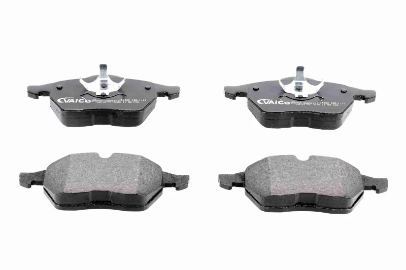 Image of VAICO V10-8130 Brake pad set Front Axle, excl. wear warning contact, without accessories, Q+, original equipment manufacturer quality Brake Pad Set,d
