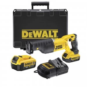Image of DEWALT DCS380 18v XR Cordless Reciprocating Saw 2 x 4ah Li-ion Charger Case