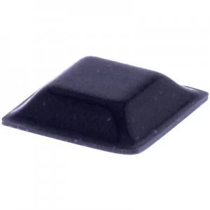 image of Foot self adhesive square Black L x W x H 12.7 x 12.7 x 3.1 mm