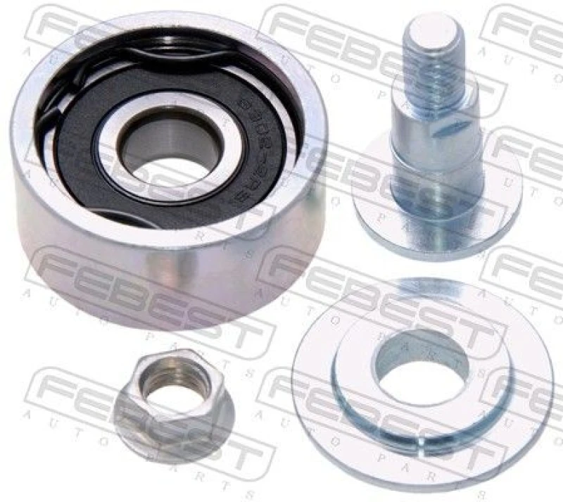 Image of FEBEST 0188-LJ150 Idler Pulley Deflection/Guide Pulley,v-ribbed belt (312)