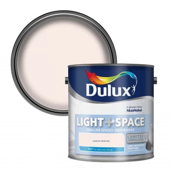 Image of Dulux Light & Space Jasmine Shimmer Matt Emulsion Paint 2.5L