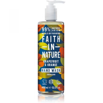 Image of Faith In Nature Grapefruit & Orange Natural Liquid Hand Soap 400ml