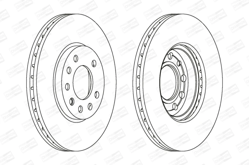 Image of Brake disc CHAMPION 562070CH