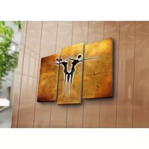 Image of 3PATK-104 Multicolor Decorative Canvas Painting (3 Pieces)