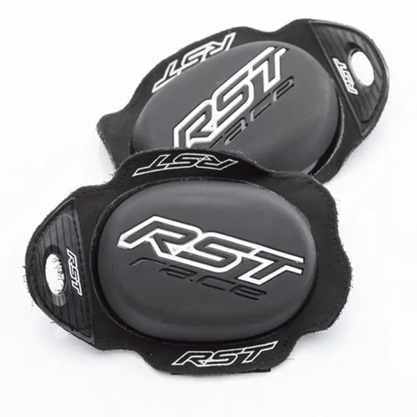 Image of RST TPU Standard Knee Sliders With Puller Black White Size