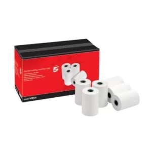 image of 5 Star Office Thermal Printer Rolls Single-ply W57xD55xCore12.7mm 40m [Pack 20]