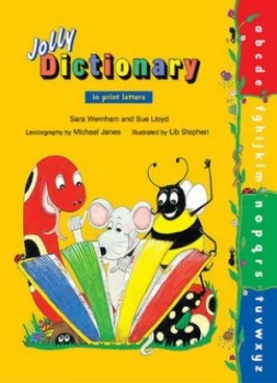 Image of Jolly Dictionary hardback Edition in Print Letters by Sara Wernham Hardback