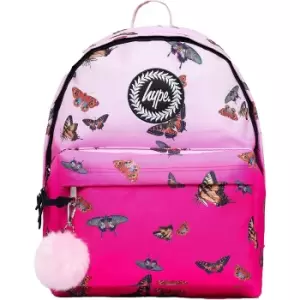 image of Hype Gradient Butterfly Backpack (One Size) (Pink/Peach)